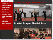 Tablet Screenshot of crystaldragonkarate.com